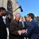 Emmanuel Macron à Alger. New Press